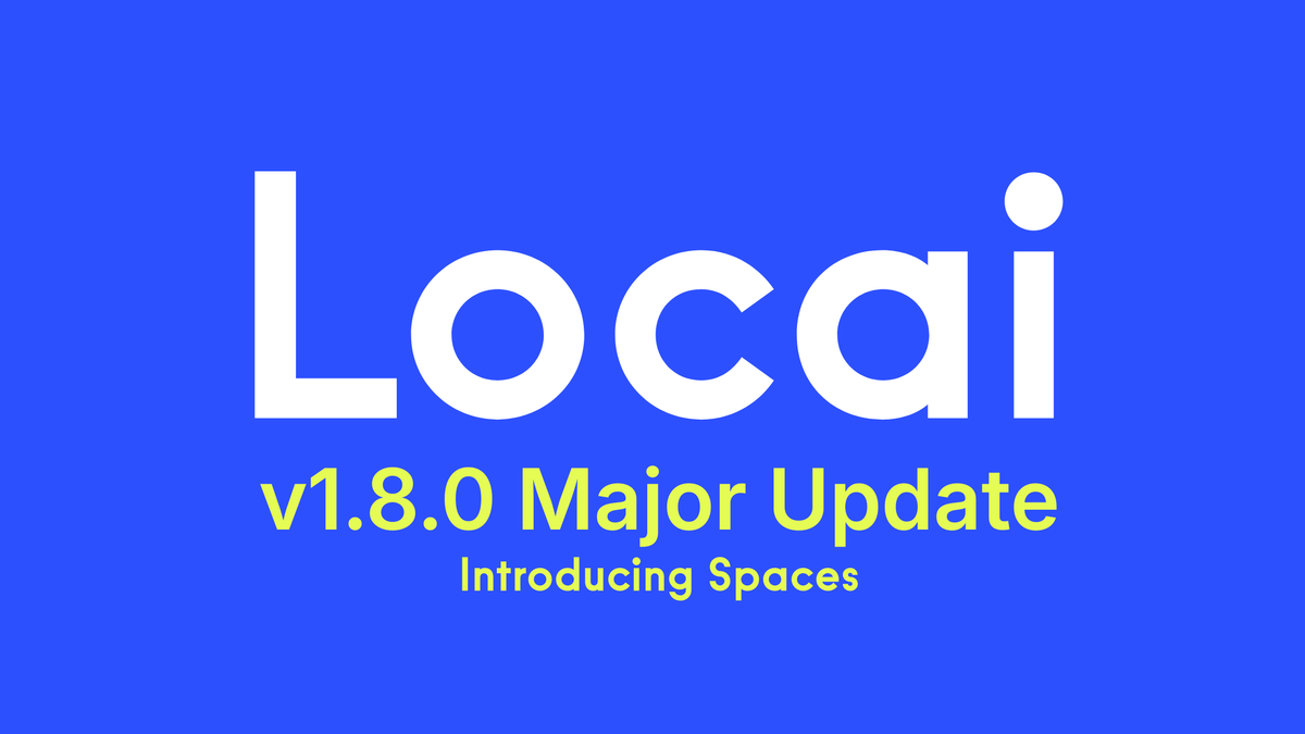 v1.8.0 Major Update - "Spaces"