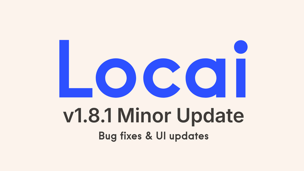 v1.8.1 Update - Bug fixes & UI updates